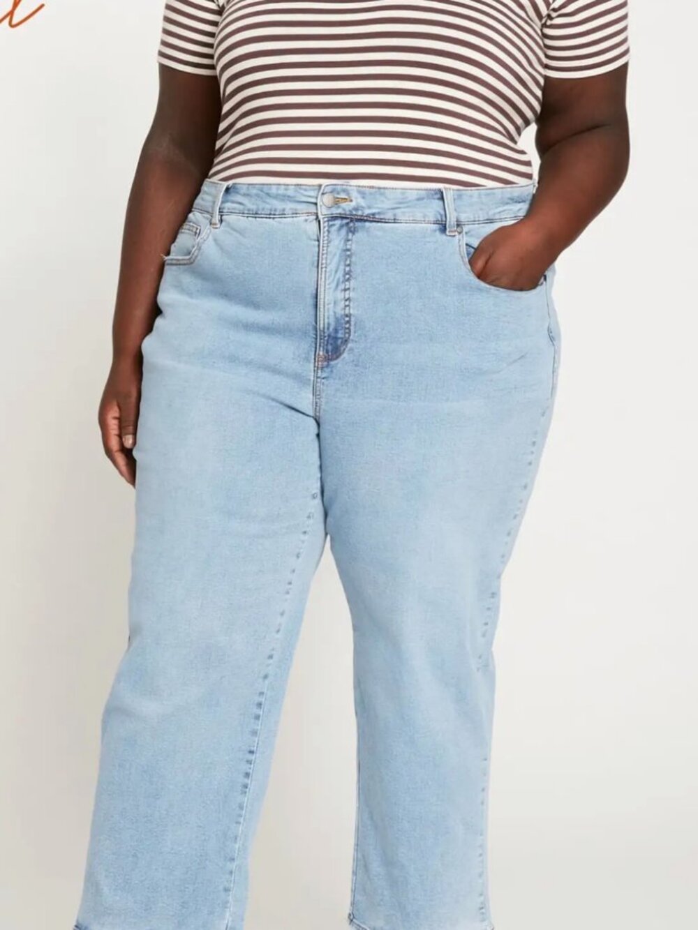 Universal Standard Etta High Rise Straight Leg Jeans -